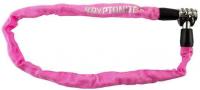 Замок велосипедный цепной Kryptonite Keeper 465 ComboChain 4*65cm pink