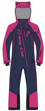 Комбинезон женский Dragonfly Extreme Woman. Dark Blue - Pink Cat Утепленный.