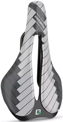 Седло ROCKBROS 11001 черно-серое, спортивное с прорезью
