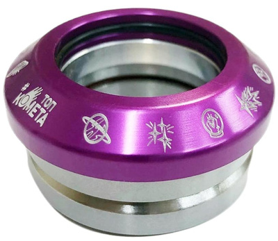 Рулевая колонка Комета для трюкового самоката Фиолетовая