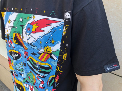 Футболка Комета Вторжение Черная Футболка Комета Вторжение Черная