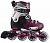 Роликовые коньки детские раздвижные FILA NRK JUNIOR black/violet/pink Роликовые коньки детские раздвижные FILA NRK JUNIOR black/violet/pink