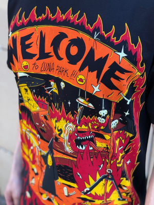 Футболка Комета ЛунаПарк Черная Футболка Комета ЛунаПарк Черная