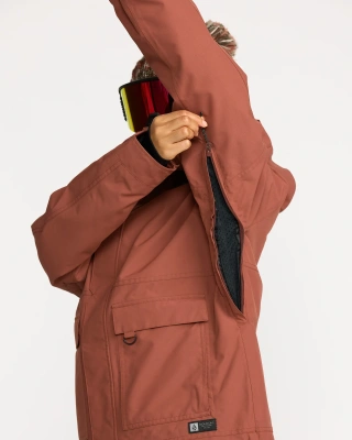 Сноубордическая женская куртка VOLCOM QC CRUISER INS PARKA Henna от магазина Адреналин