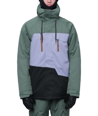 Сноубордическая куртка 686 MNS GEO JACKET CYPRESS GREEN COLORBLOCK