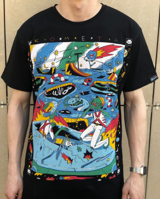 Футболка Комета Вторжение Черная Футболка Комета Вторжение Черная