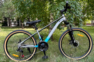 Подростковый велосипед SPORTRIDE TEEN 24 SW (24 ск., рост 13") серый  от магазина Адреналин