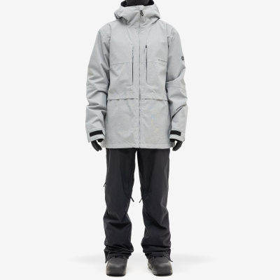 Сноубордическая куртка 686 MNS SMARTY 3-IN-1 FORM JACKET LIMESTONE DOBBY TEXTURE от магазина Адреналин