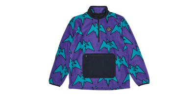 Толстовка AIRBLASTER FLEECE HALF ZIP BIG TERRY PURPS от магазина Адреналин
