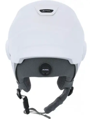 Картинка Горнолыжный шлем с визором Alpina Alto Q-Lite White Matt (Blue Revo)  от магазина Адреналин Горнолыжный шлем с визором Alpina Alto Q-Lite White Matt (Blue Revo)  от магазина Адреналин