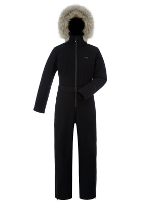 Комбинезон зимний женский Rosomaha "Елань" с опушкой черный от магазина Адреналин
