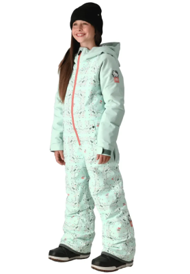 Комбинезон зимний для девочки 686 SHINE ONE-PIECE HELLO KITTY SEAGLASS BANDANA