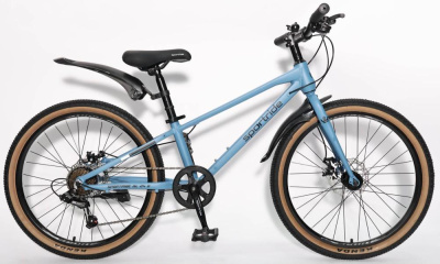 Подростковый велосипед SPORTRIDE AL 24 D (7 ск., рост OS) серый мат 2026