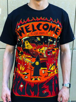 Футболка Комета ЛунаПарк Черная Футболка Комета ЛунаПарк Черная