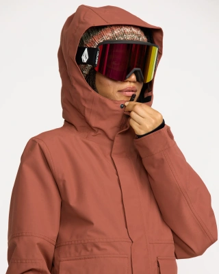 Сноубордическая женская куртка VOLCOM QC CRUISER INS PARKA Henna от магазина Адреналин