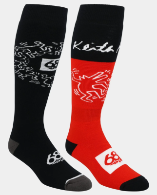 Носки сноубордические 686 KEITH HARING SOCK 2PK ASSORTED