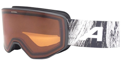 Очки горнолыжные ALPINA Venet Black-Glacier Matt/Orange S2 (M-L)