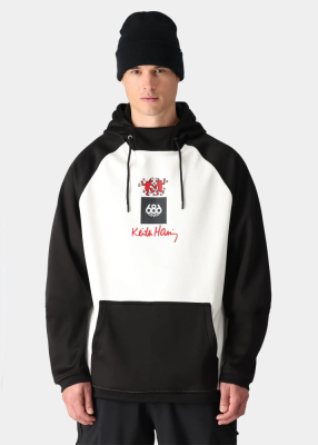 Толстовка 686 BONDED FLEECE HOODY KEITH HARING WHITE COLORBLOCK