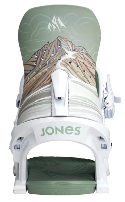Картинка Крепления для сноуборда женские Jones Women's Aurora White/Art  от магазина Адреналин Крепления для сноуборда женские Jones Women's Aurora White/Art  от магазина Адреналин