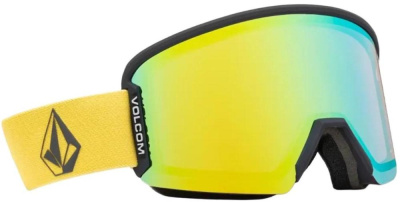 Очки горнолыжные со сменной линзой VOLCOM GARDEN 2 DKY BLK GOLD CHROME lens/DRK GRY bonus lens
