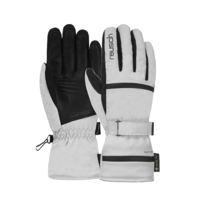 Перчатки горнолыжные женские REUSCH Alessia Gore-Tex White/Black