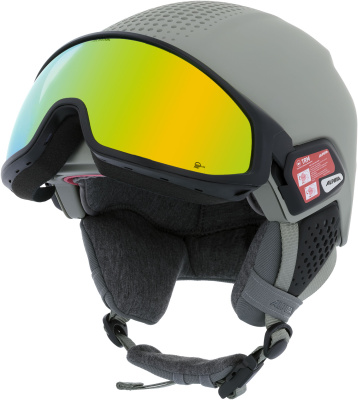 Картинка Горнолыжный шлем с визором Alpina Alto Q-Lite Moon-Grey Matt (Gold Mirror) от магазина Адреналин Горнолыжный шлем с визором Alpina Alto Q-Lite Moon-Grey Matt (Gold Mirror) от магазина Адреналин